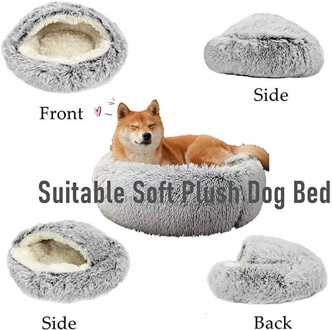 Cama Nido Suave para Gatos y Perros Pequeños 🐾💤